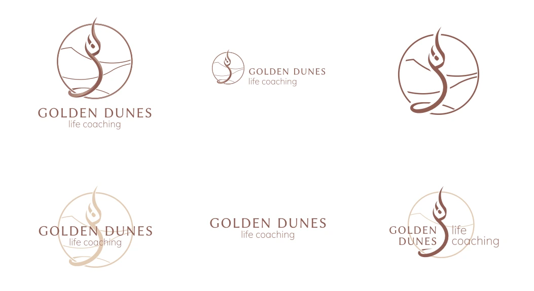 Golden Dunes — Logo system and variations — by Sofia Andreeva