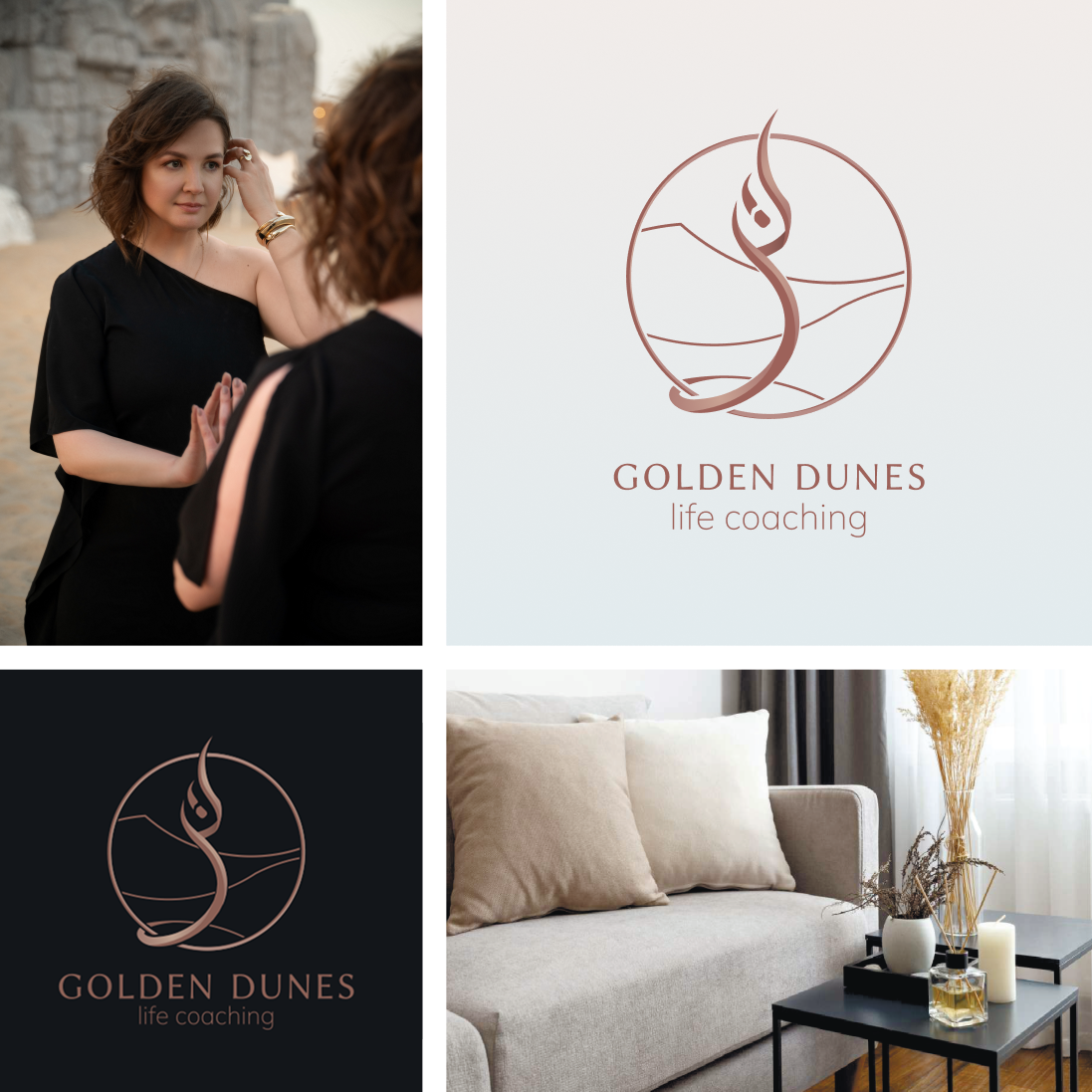 Golden Dunes — Brand colours and visual identity system — by Sofia Andreeva