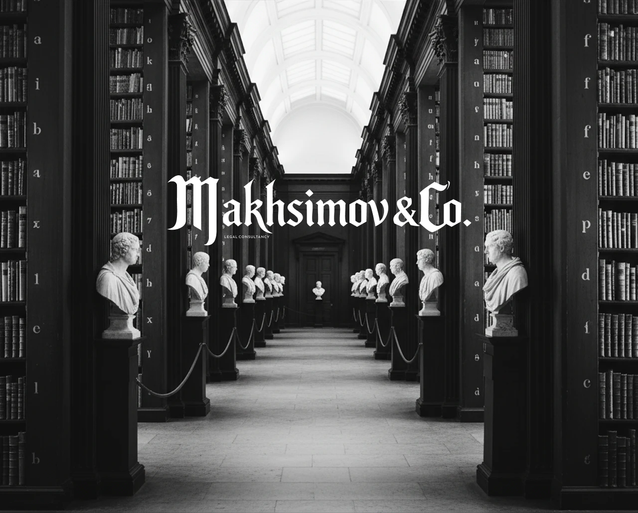 Makhsimov & Co. — Primary wordmark — a custom typographic logo — by Sofia Andreeva