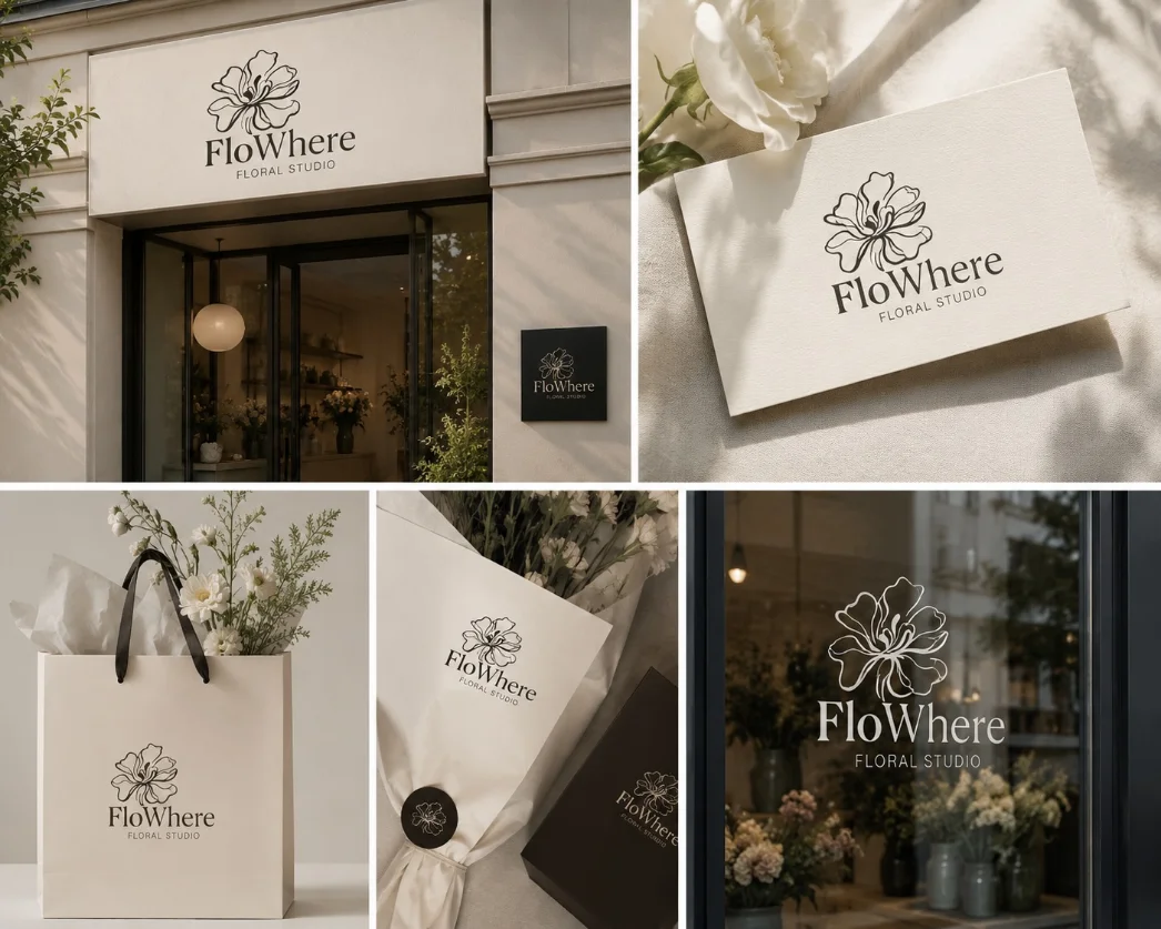 FloWhere — Brand & identity — project cover by Sofia Andreeva